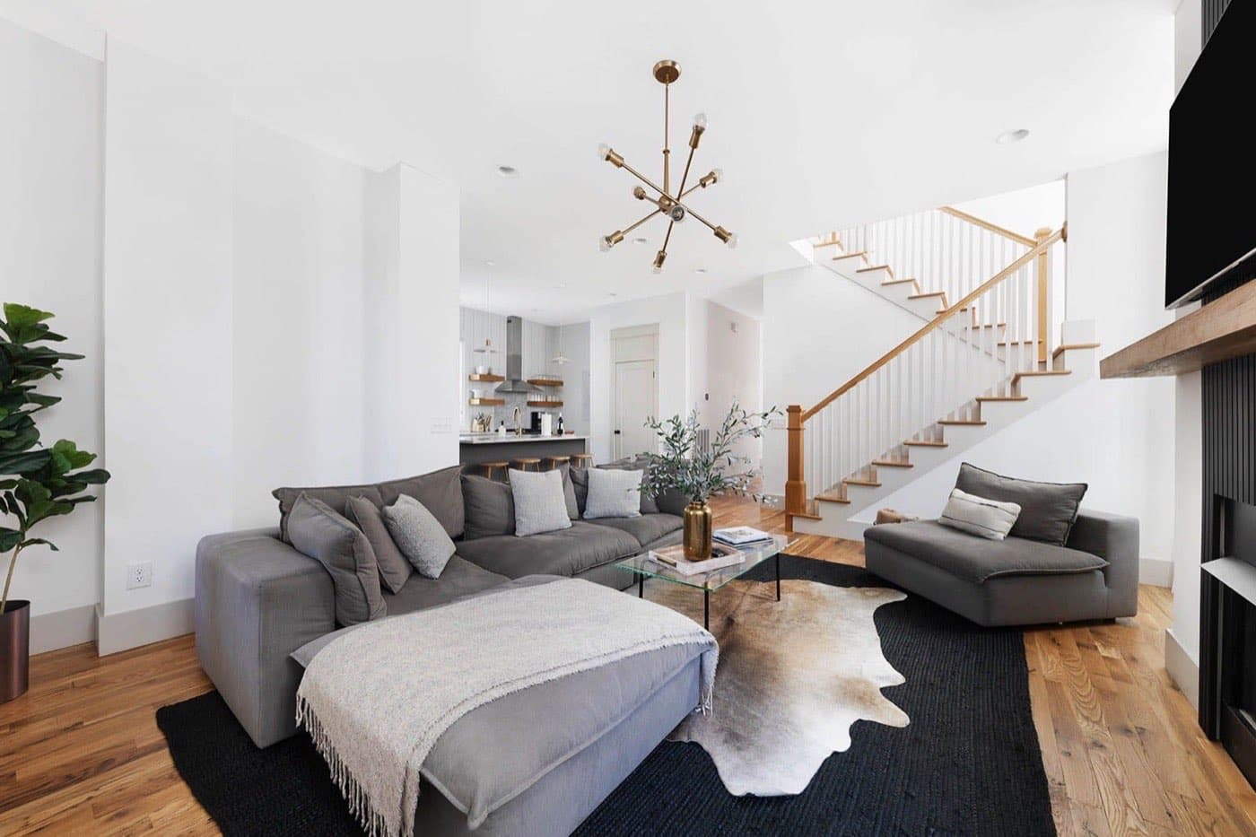 Modern apartment with city views