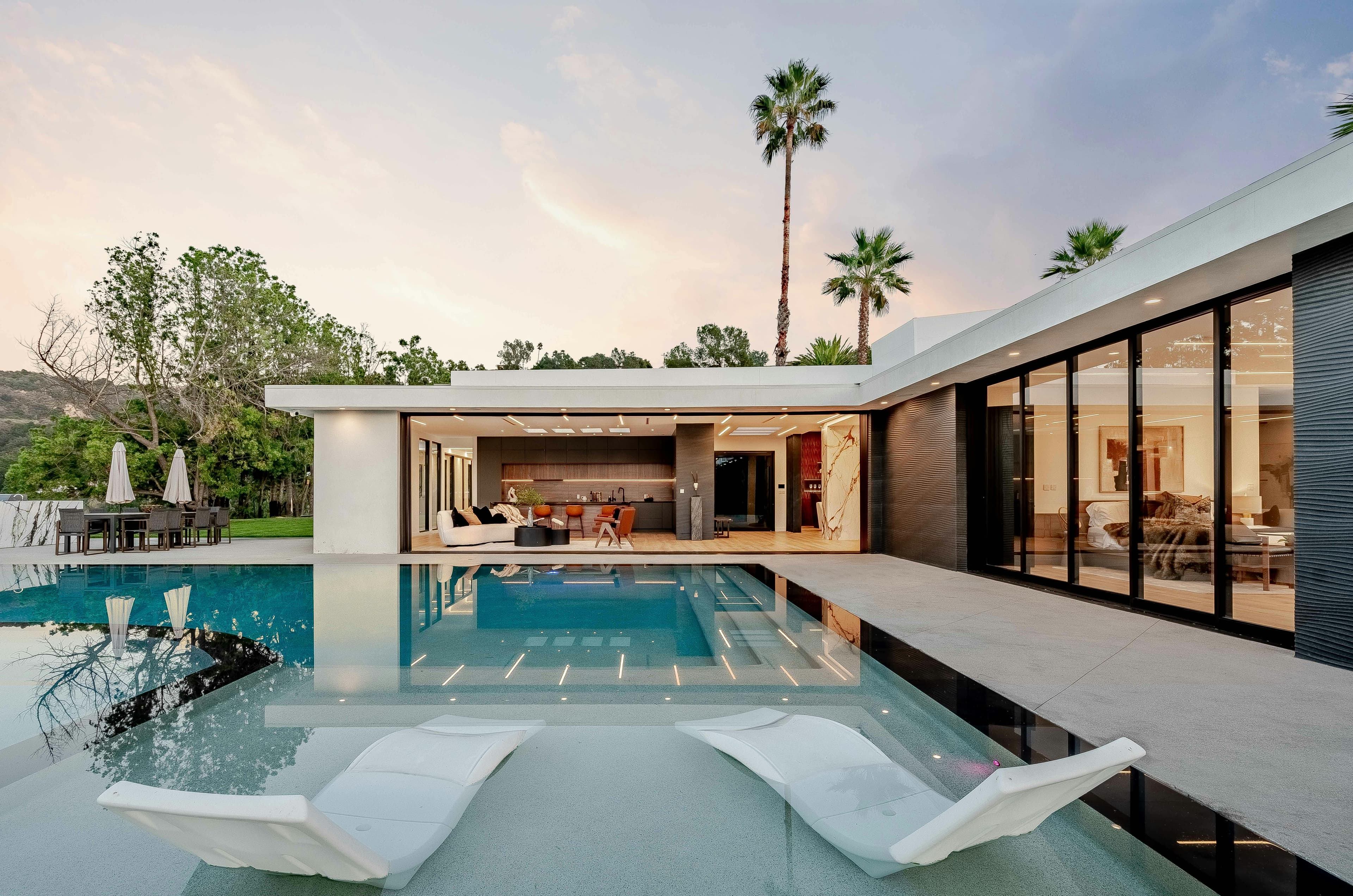 Premium furnished apartment living area