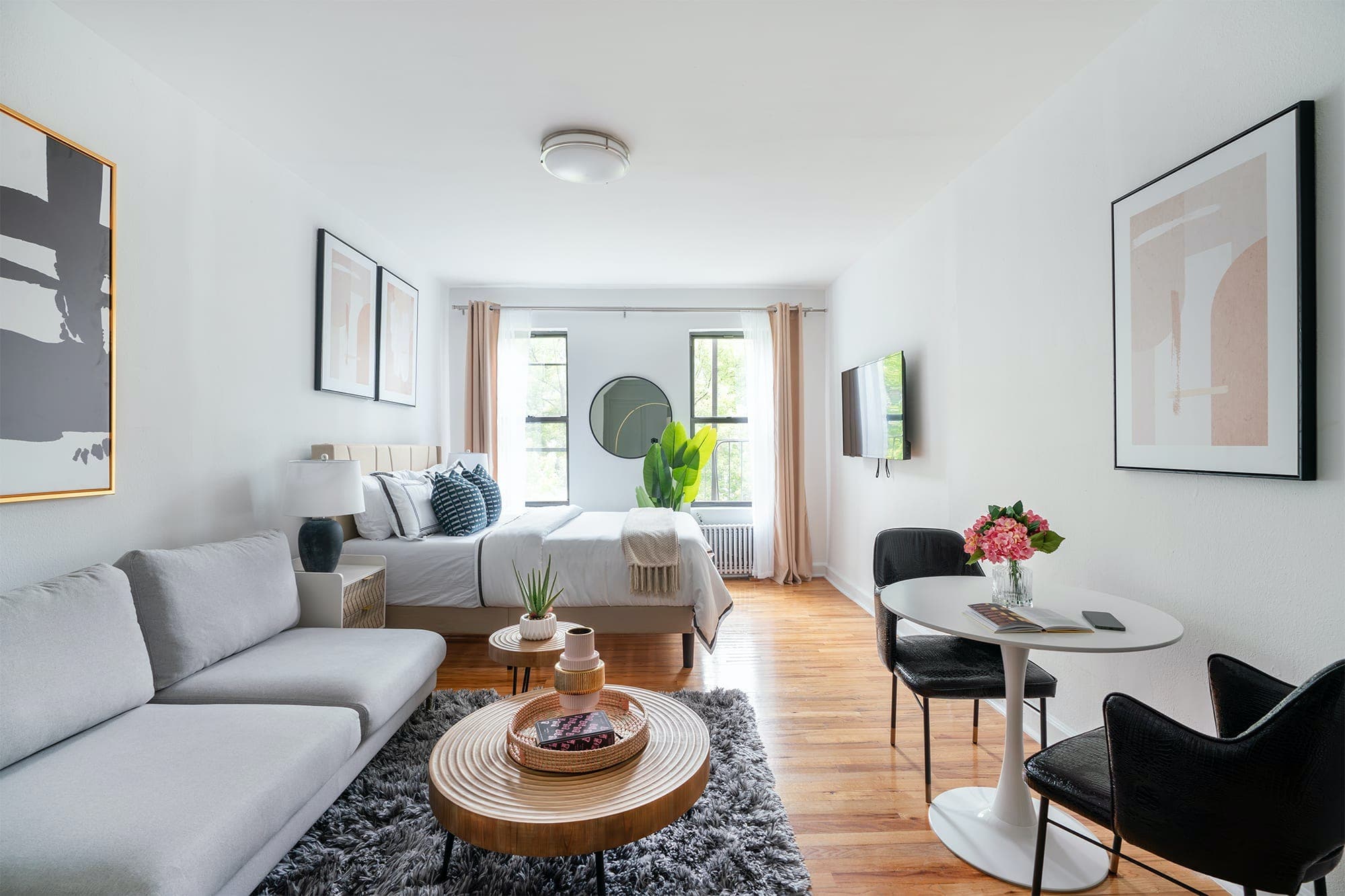 NYC studio apartment interior